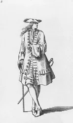 Ilustración de traje masculino